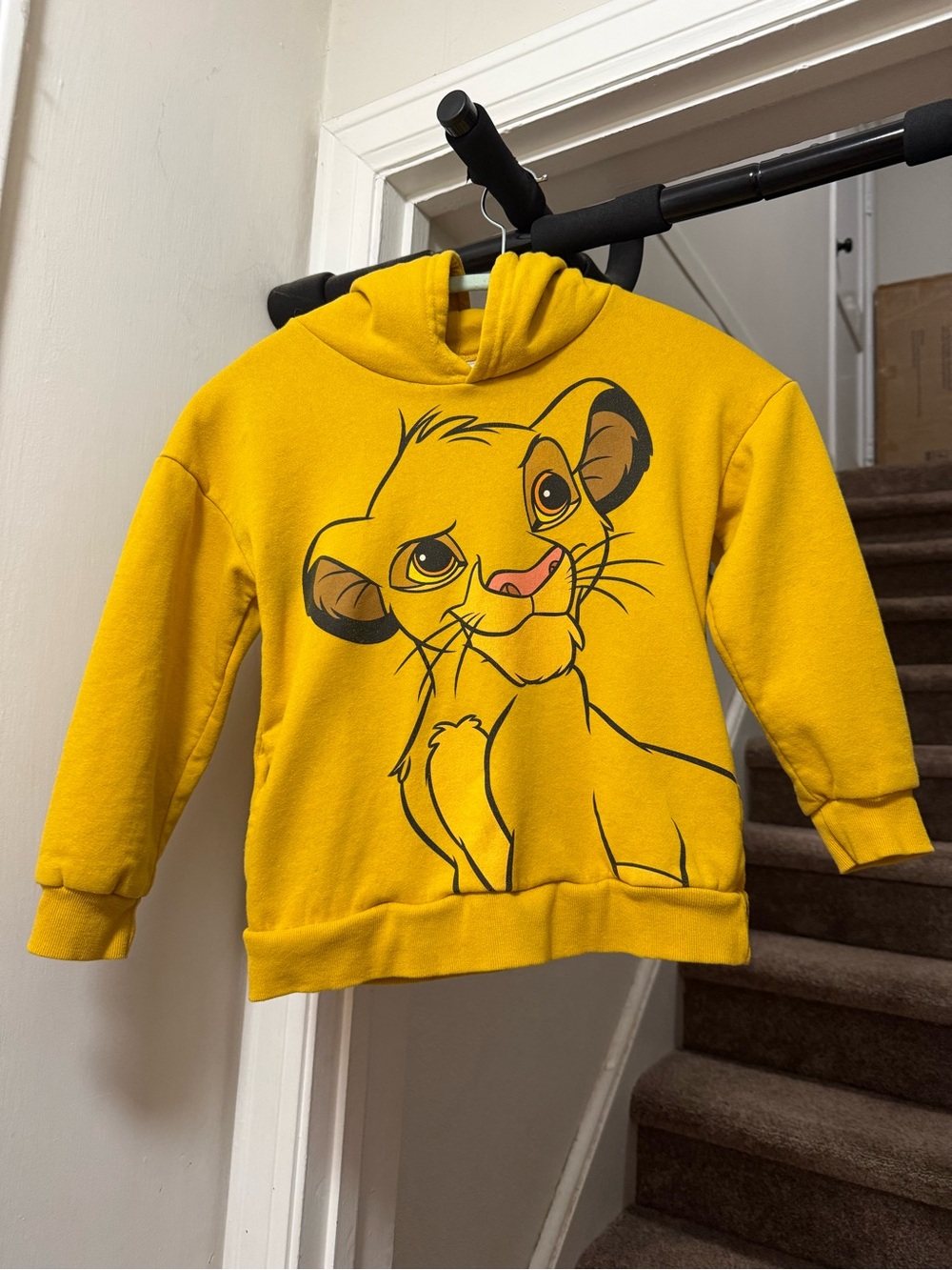 Disney Yellow Simba Hoodie for Kids
